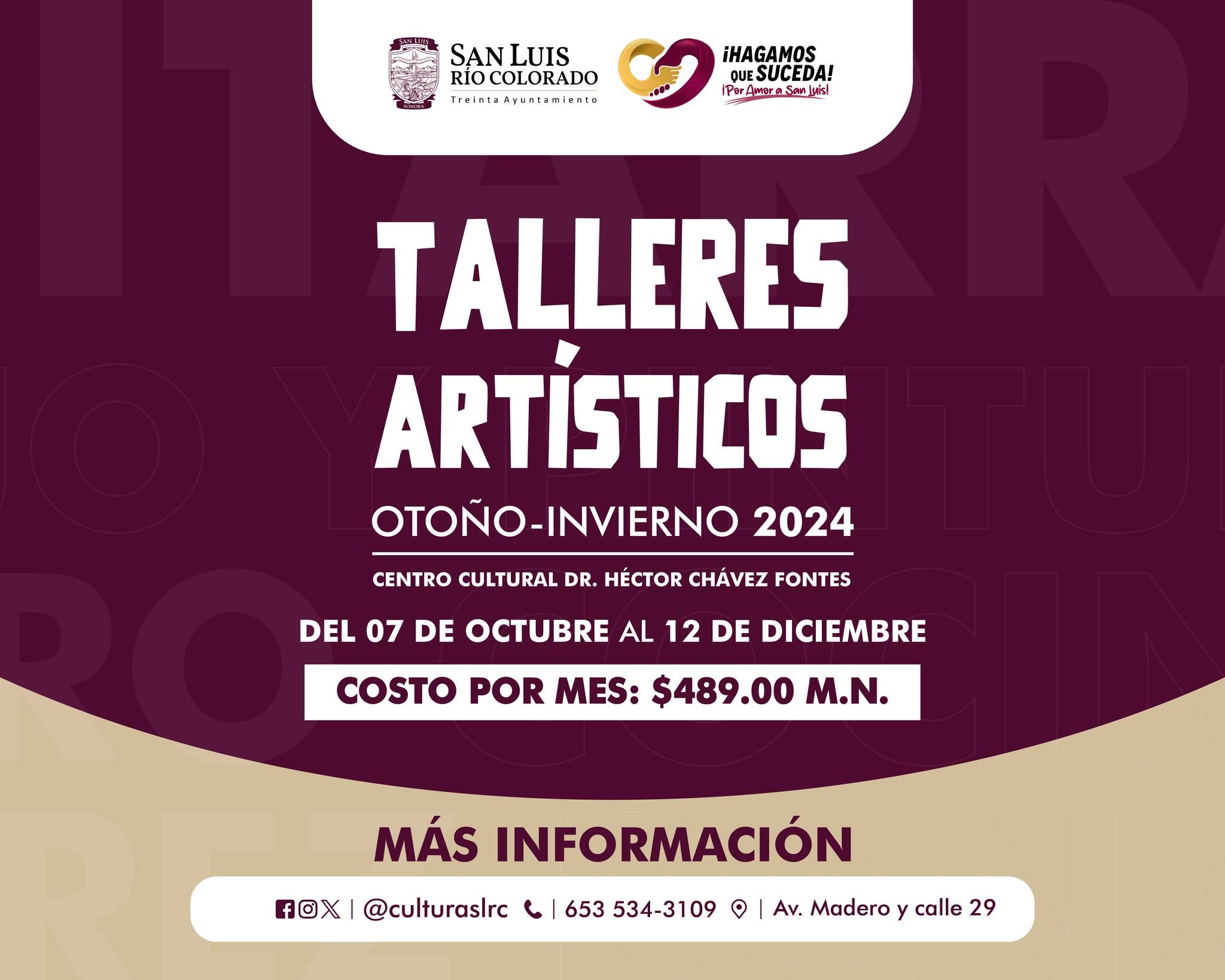 Talleres Artísticos del Centro Cultural Dr. Héctor Chávez Fontes