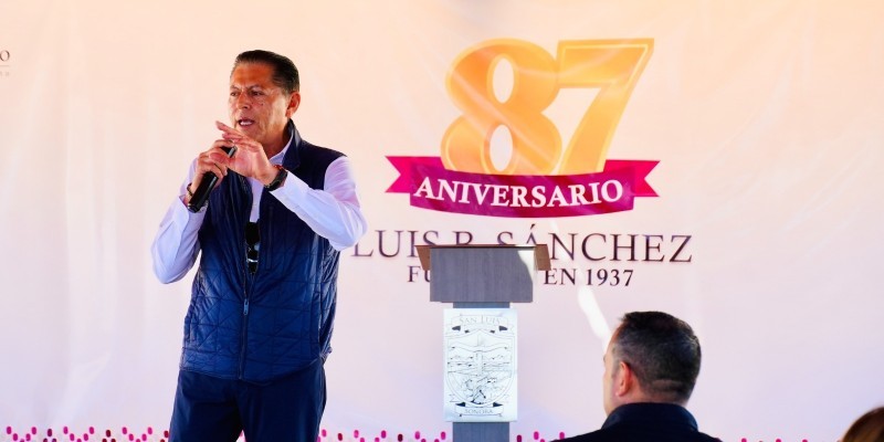 Conmemora Alcalde 87 Aniversario de Luis B. Sánchez con desfile