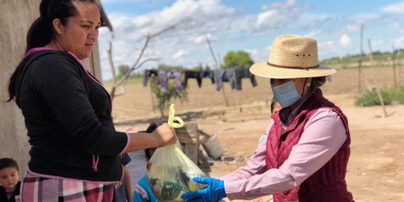 Continúa entrega de despensas en la ciudad, valle y Golfo