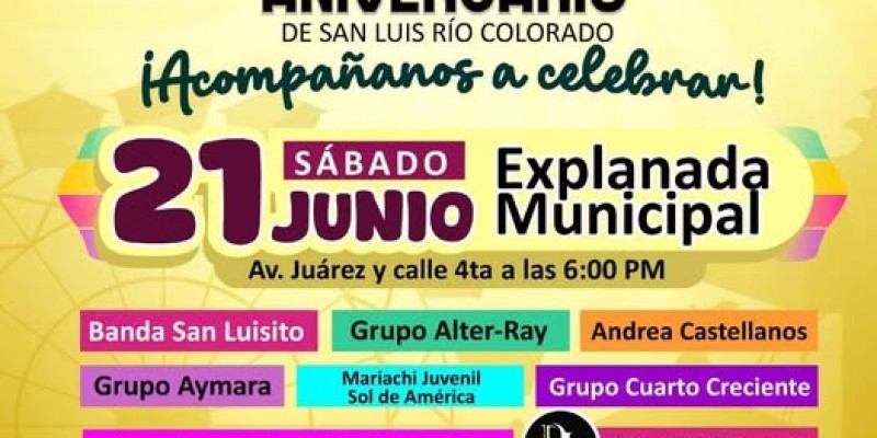 Invita 30 Ayuntamiento a celebrar el 108 Aniversario de SLRC
