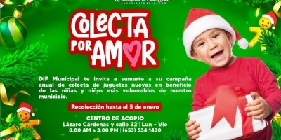 Invita DIF Municipal a sumarse a la Colecta Por Amor