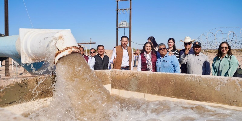 Más de 200 productores beneficiados con nuevo pozo en ejido El Fronterizo