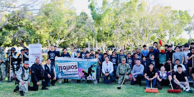 Participan jóvenes en Jornada Nacional de Tequios por la Paz y contra las Adicciones