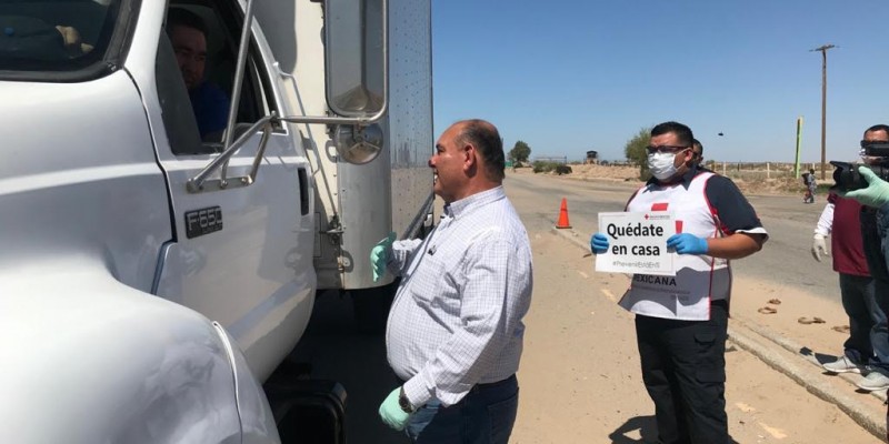 Supervisa alcalde filtro sanitario en el Golfo